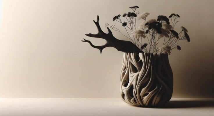 the art of creating a driftwood vase