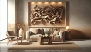 driftwood above couch 1