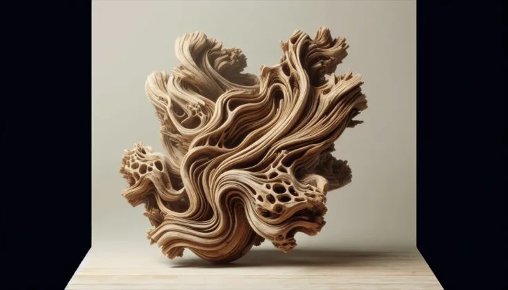 driftwood abstract sculpture