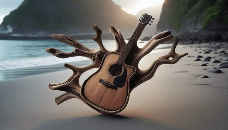 driftwood guitar hanger 1