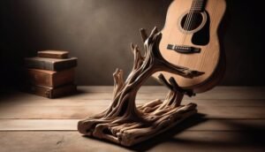 driftwood guitar stand 1