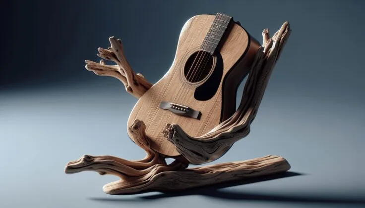 Driftwood Guitar Stand