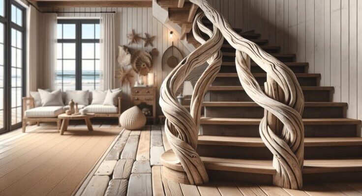 driftwood handrail