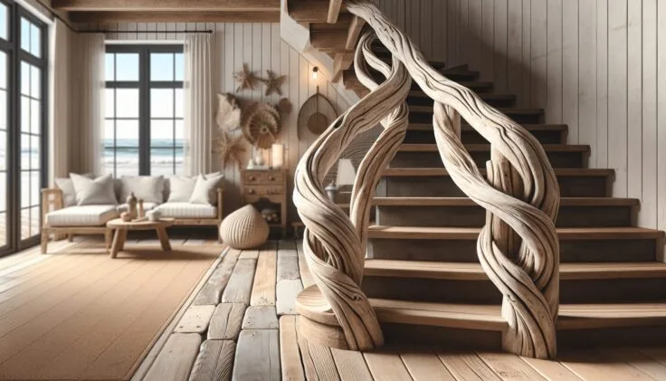 driftwood handrail