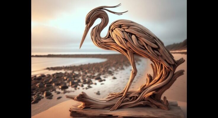 driftwood heron 1