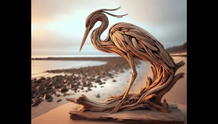 driftwood heron 1