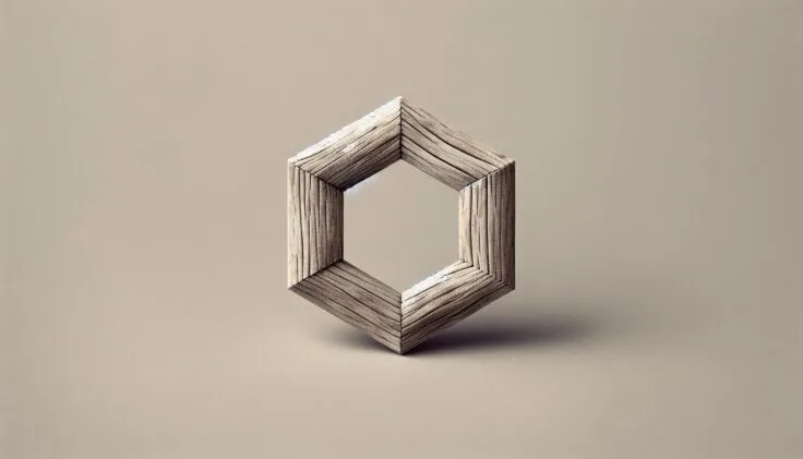 driftwood hexagon tile 1