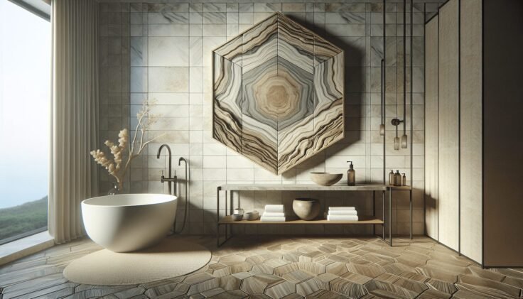 Driftwood Hexagon Tile Bathroom Driftwood Hexagon Tile Bathroom