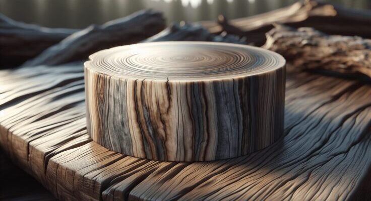 driftwood stain on hickory 1