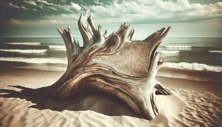 driftwood wedding guest book 1