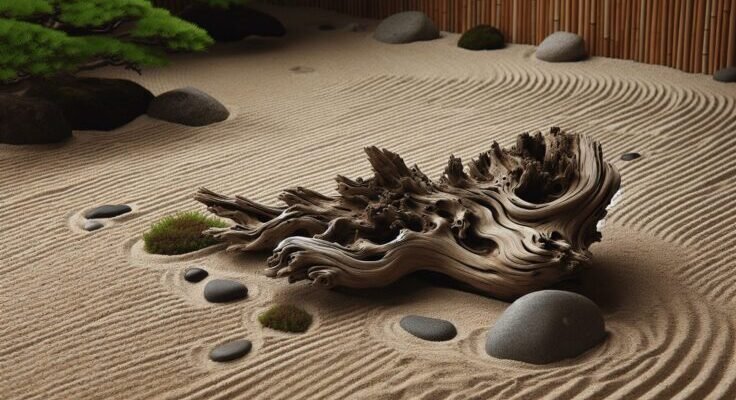 driftwood zen garden 1