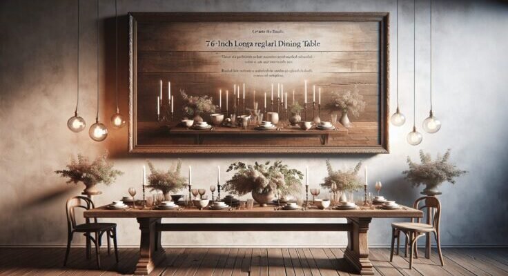 santa rosa plank dining table 76