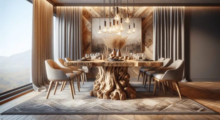 sierra vista driftwood 5 pc rectangle dining set 1