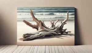 driftwood acrylic painting