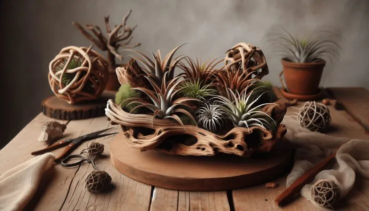driftwood air plant diy 1