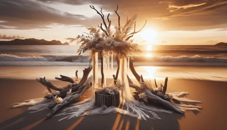 driftwood alter wedding