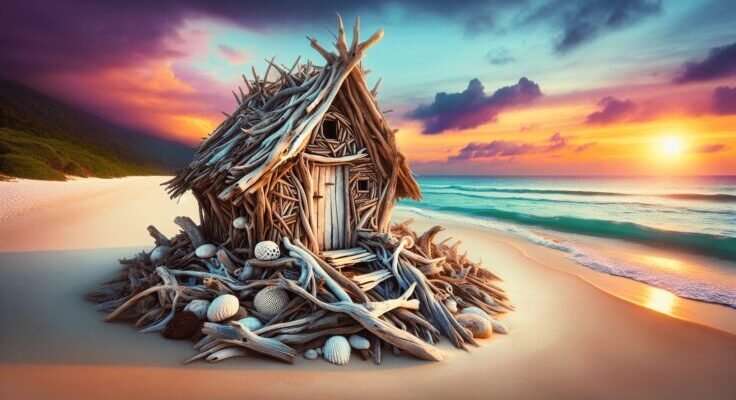 driftwood beach huts 1