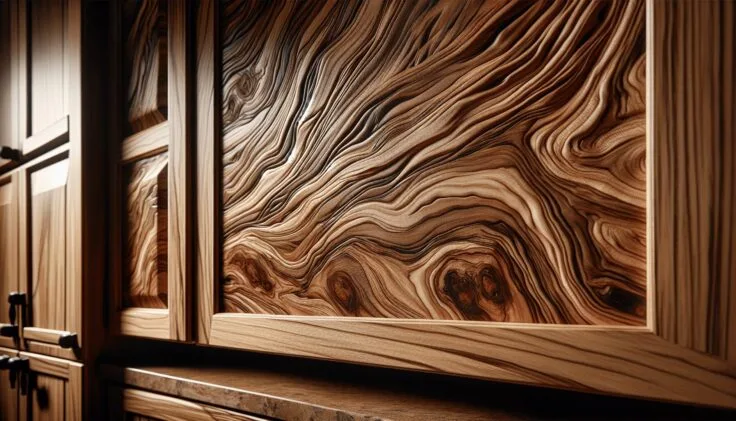 driftwood stained hickory cabinets
