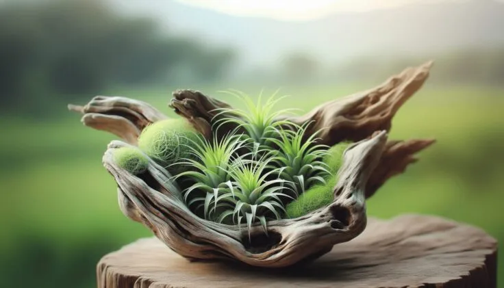 Driftwood With Air Plants
