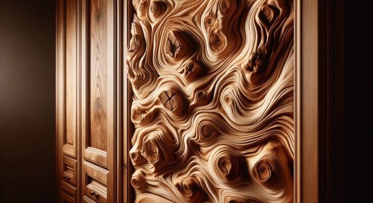 knotty alder driftwood cabinets