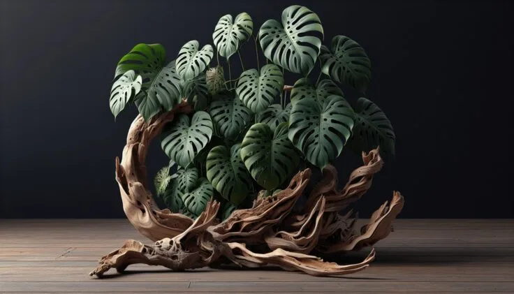 monstera adansonii driftwood