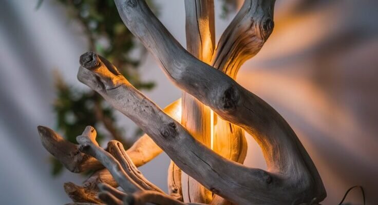 creative driftwood lamp ideas