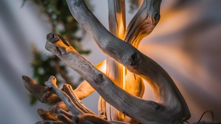 creative driftwood lamp ideas