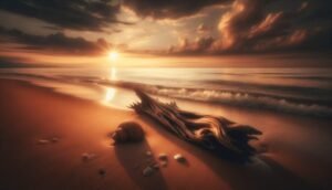 driftwood at the beach