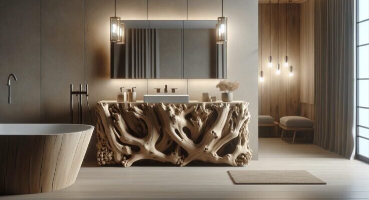 driftwood bathroom vanity 1