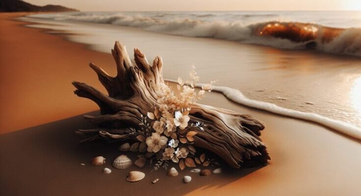 driftwood beach wedding 1