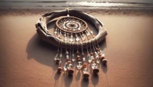 driftwood beaded suncatcher
