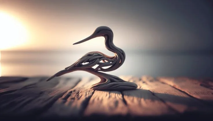 driftwood bird art