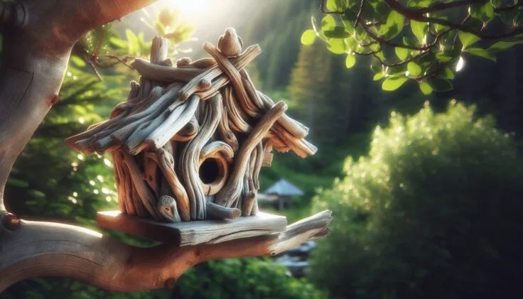 driftwood birdhouses rustic 1