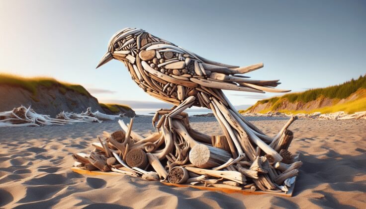 Driftwood Birds Sculpture Driftwood Birds Sculpture