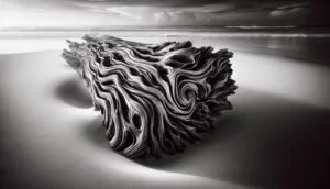 driftwood black and white
