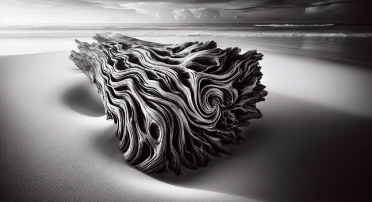 driftwood black and white