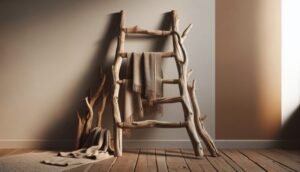 driftwood blanket ladder