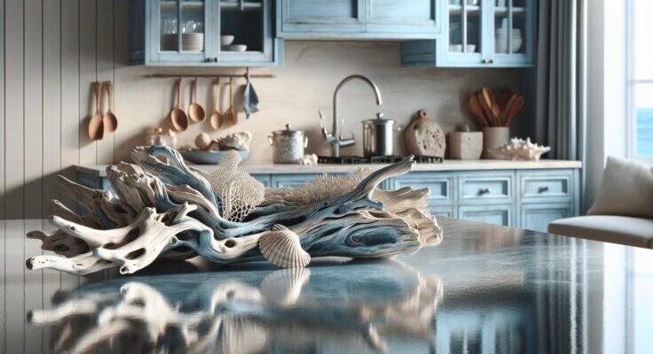 driftwood blue kitchen
