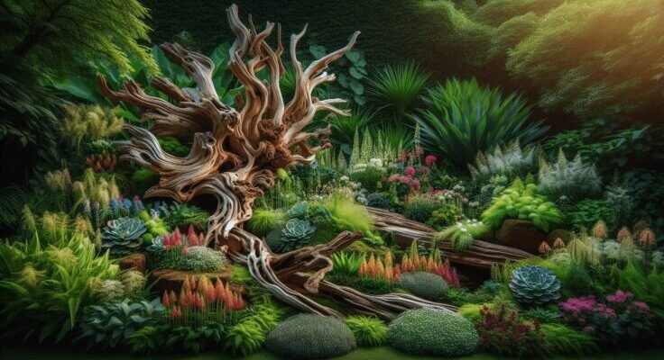 driftwood ideas for garden 1