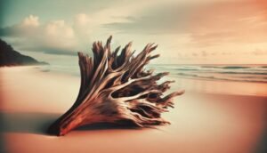how to attach driftwood