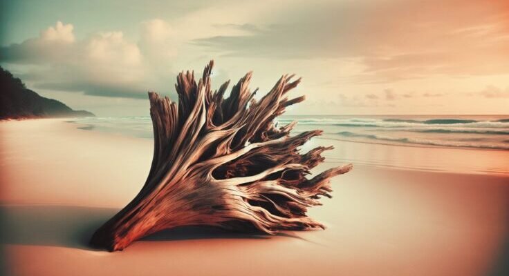 how to attach driftwood