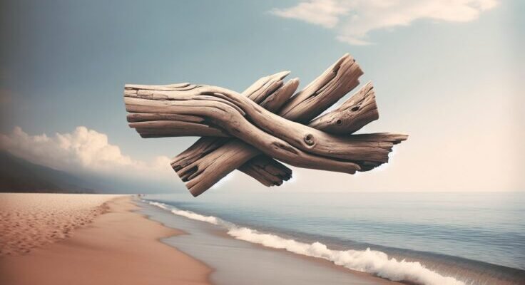 how to attach driftwood together 1
