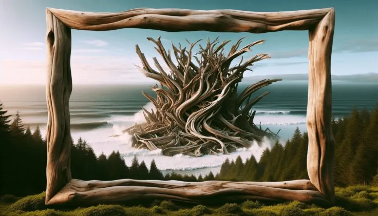 huge driftwood art