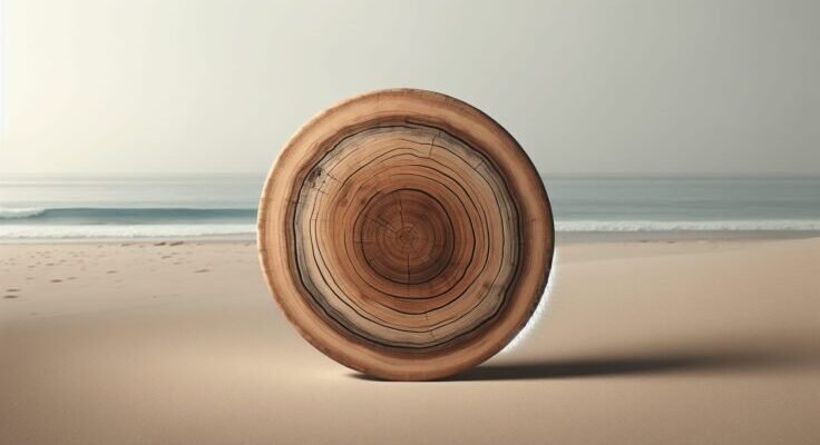 circular driftwood