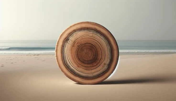 circular driftwood