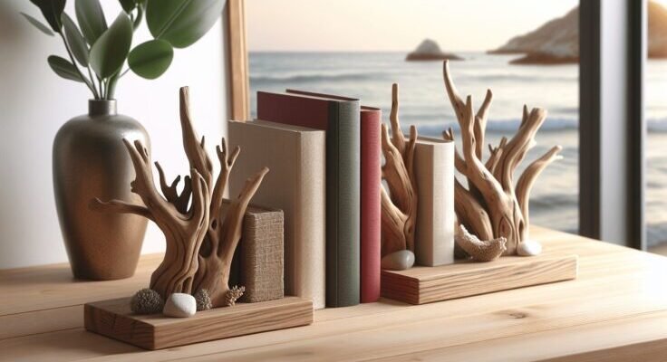 driftwood bookends 1
