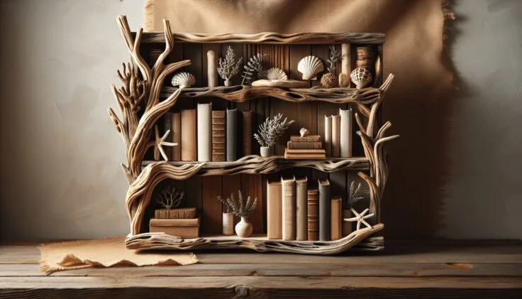 driftwood bookshelf 1