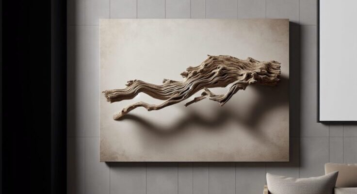driftwood branch wall decor