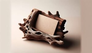 driftwood business card holder 1