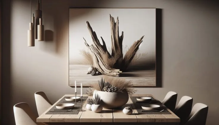 driftwood centerpiece dining room 1